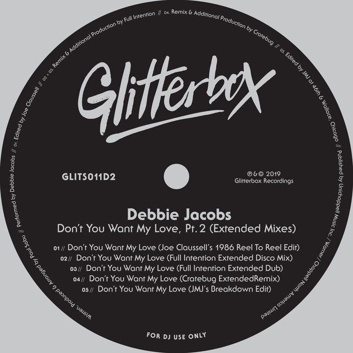 DEBBIE JACOBS - Don't You Want My Love Part 2 (Extended Mixes)
