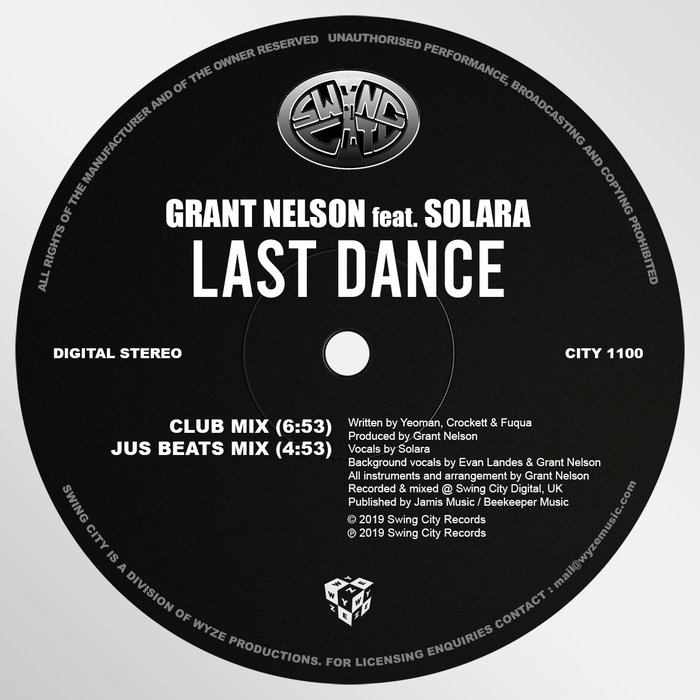 GRANT NELSON feat SOLARA - Last Dance