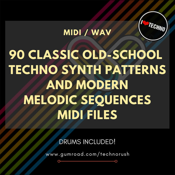 Techno Samples 90 Classic OldSchool Techno Synth Patterns & Modern