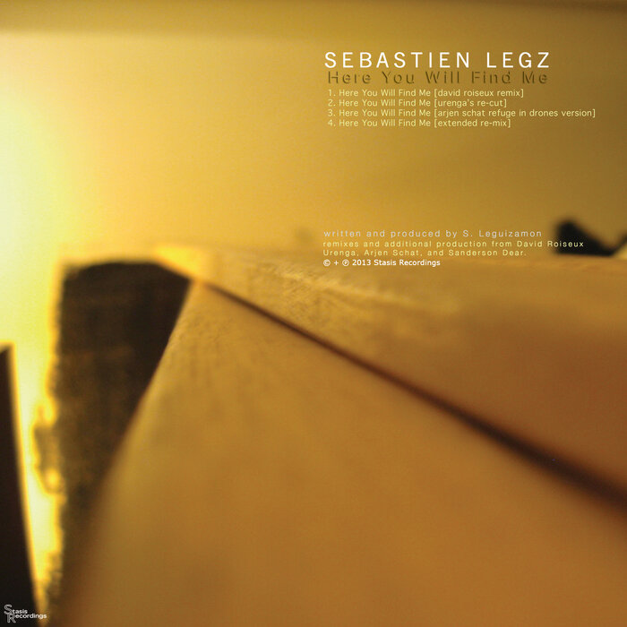 Sebastien Legz - Here You Will Find Me (Remixes)